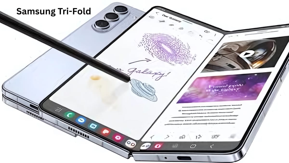 Samsung Tri-Fold फोन हुआ स्पॉट, ओपन करने पर बन जाएगा टैबलेट – जानिए डिटेल्स