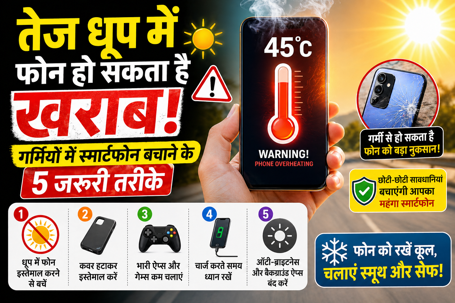 गर्मियों में स्मार्टफोन कैसे बचाएं