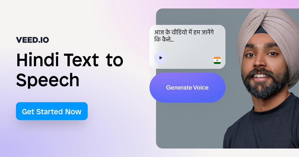 Best AI Voice Generator for Hindi Content